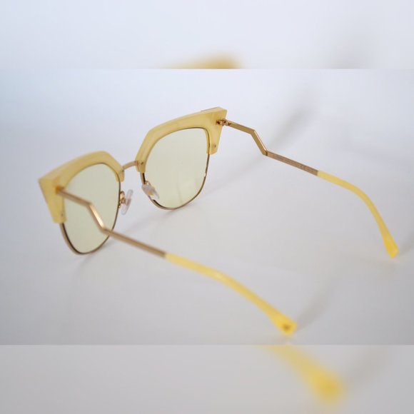FENDI FF 0149/S 040G YELLOW & SMOKE FL SILVER - Picture 8 of 10